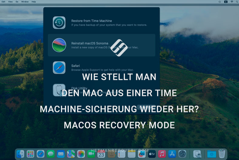 Wie stellt man den Mac aus einer Time Machine-Sicherung wieder her? MacOS Recovery Mode