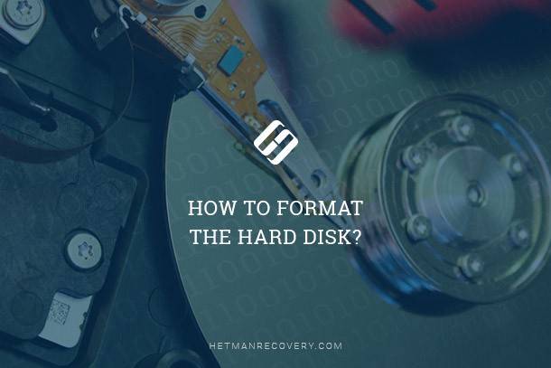 How To Format The Hard Disk?