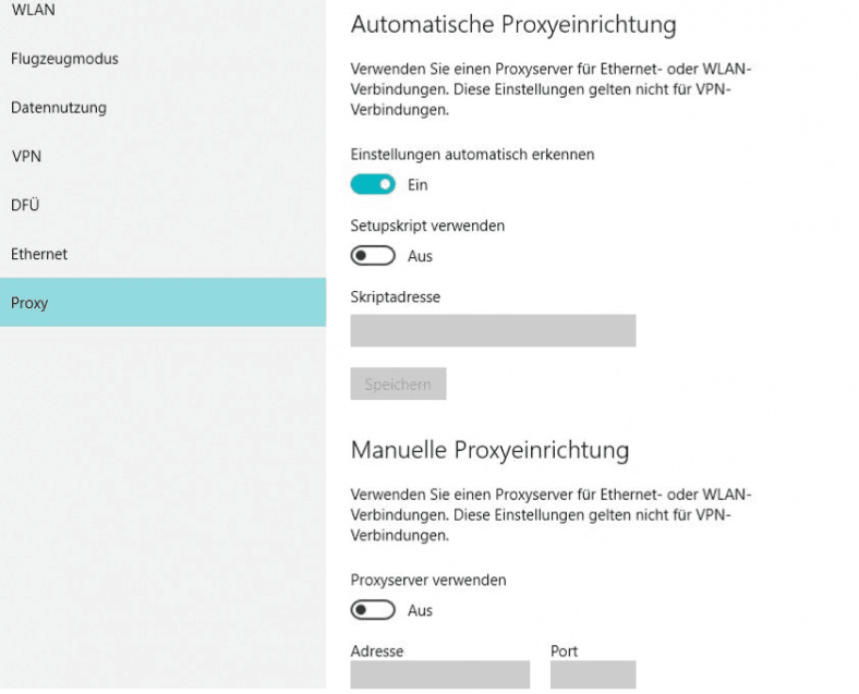 Proxyeinrichtung