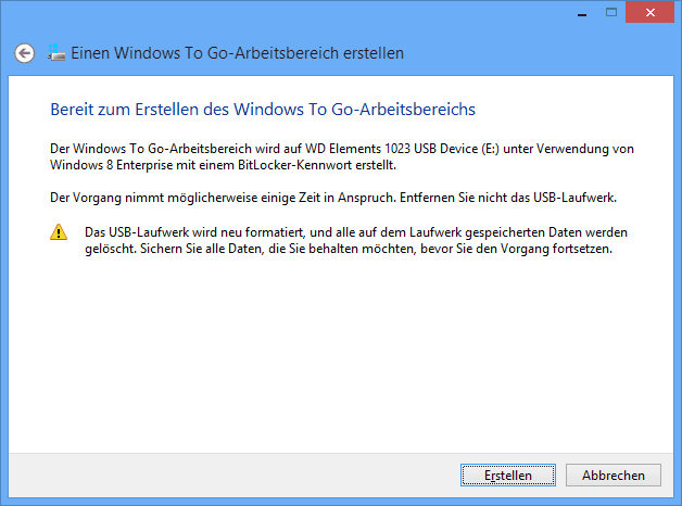 Windows To Go-Laufwerk