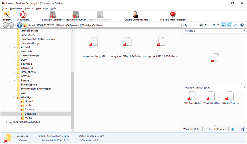 Hetman Partition Recovery. Scan the memory card