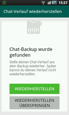 Whatsapp löschen und neu installieren