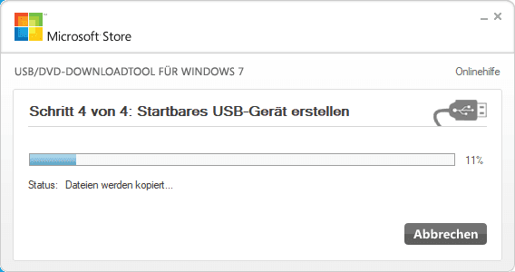 Windows 7 USB / DVD Download Tool
