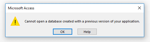 «Cannot open a database…»