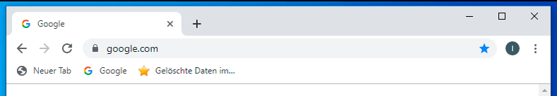 Google Chrome. Adressleiste 