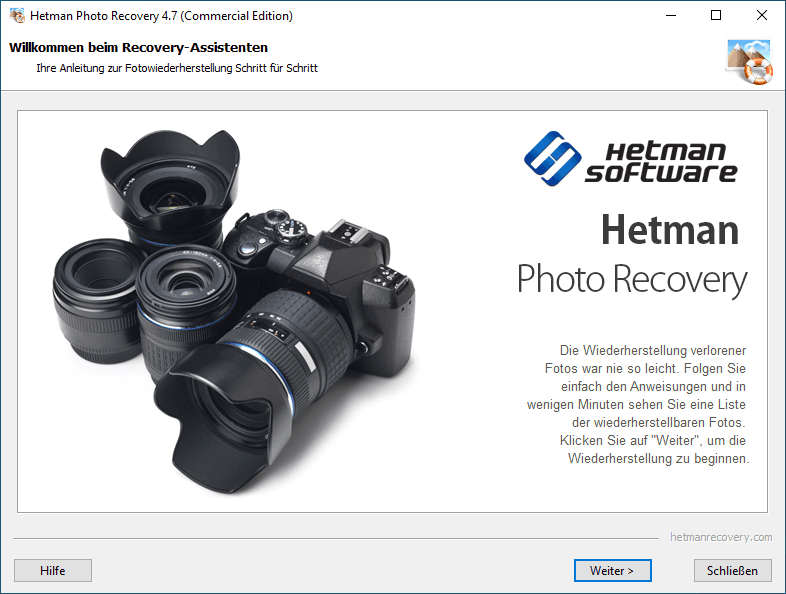 Hetman Photo Recovery-Programm