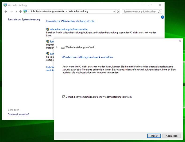 Wie Wiederherstellen von Windows 10 aus der Systemwiederherstellungs-Disk