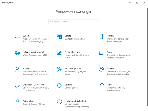 «Windows + I-Tastenkombination» drücken und die Anwendung «Einstellungen» direkt öffnen
