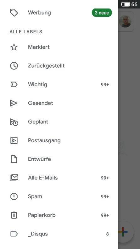 E-Mail-Papierkorb von «Gmail»