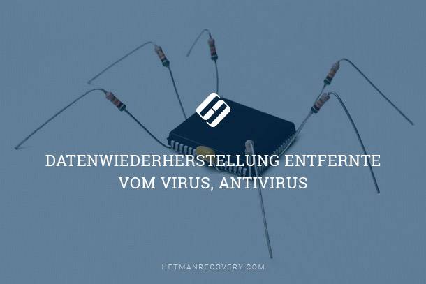 Datenwiederherstellung entfernte vom Virus, Antivirus