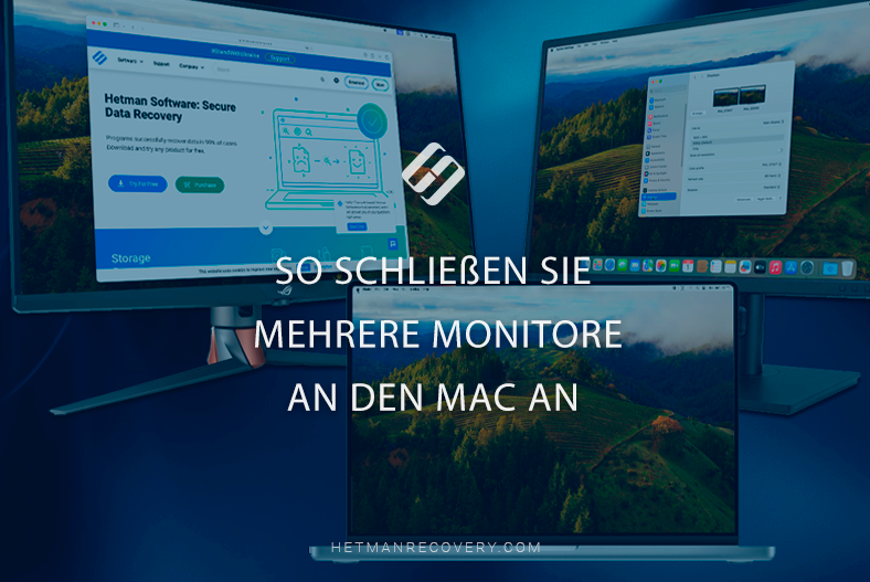 So schließen Sie mehrere Monitore an den Mac an