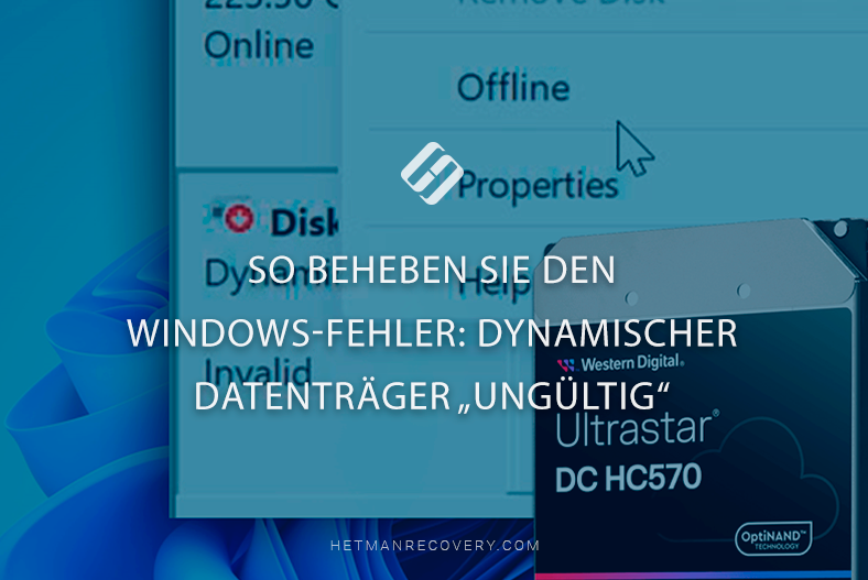 So beheben Sie den Windows-Fehler: Dynamischer Datenträger „Ungültig“