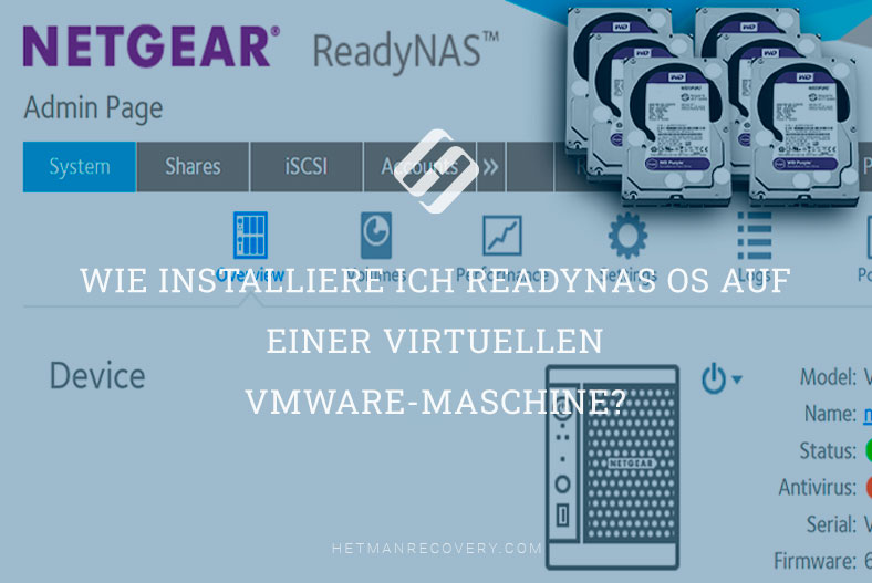 Wie installiere ich ReadyNAS OS auf einer virtuellen VMware-Maschine?