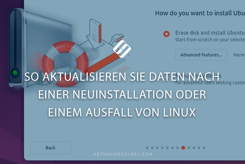So aktualisieren Sie Daten nach einer Neuinstallation oder einem Ausfall von Linux