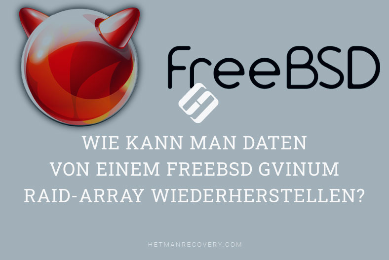 Wie kann man Daten von einem FreeBSD GVINUM RAID-Array wiederherstellen?