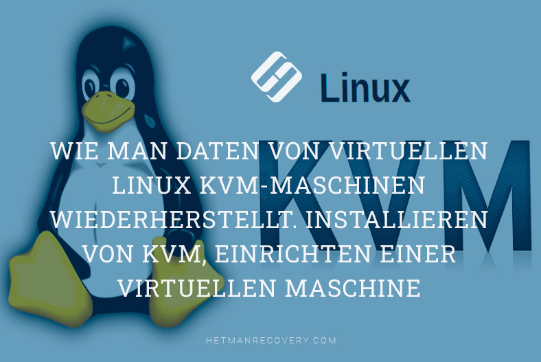 Wie man Daten von virtuellen Linux KVM-Maschinen wiederherstellt?