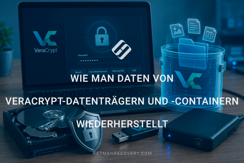 Wie man Daten von VeraCrypt-Datenträgern und -Containern wiederherstellt Wie man Daten von VeraCrypt-Datenträgern und -Containern wiederherstellt