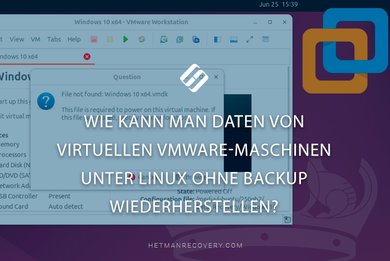 Wie kann man Daten von virtuellen VMware-Maschinen unter Linux ohne Backup wiederherstellen?