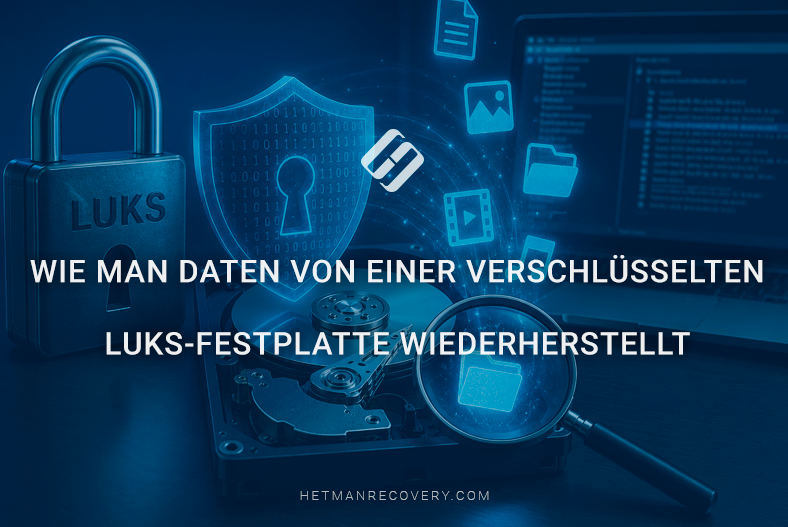 Wie man Daten von einer verschlüsselten LUKS-Festplatte wiederherstellt Wie man Daten von einer verschlüsselten LUKS-Festplatte wiederherstellt