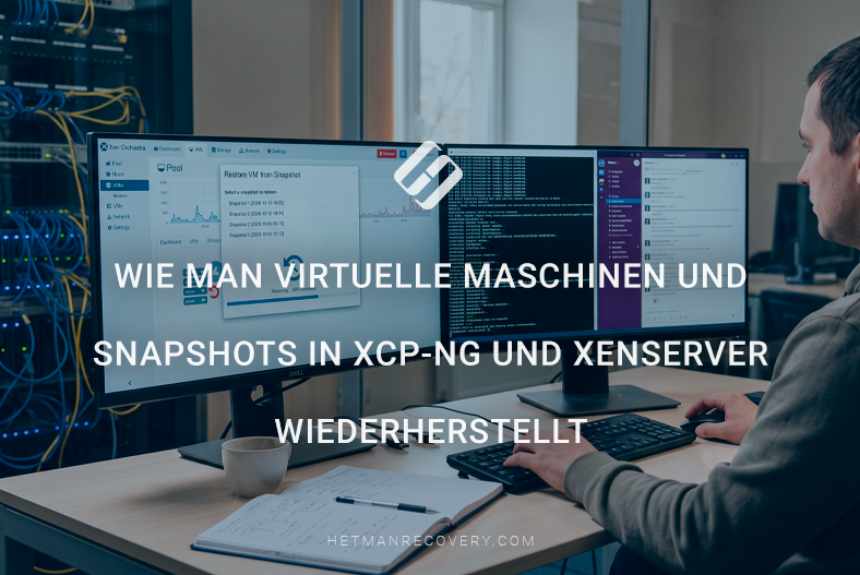 Wie man virtuelle Maschinen und Snapshots in XCP-ng und XenServer wiederherstellt Wie man virtuelle Maschinen und Snapshots in XCP-ng und XenServer wiederherstellt