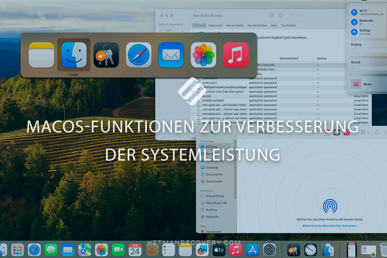 MacOS-Funktionen zur Verbesserung der Systemleistung