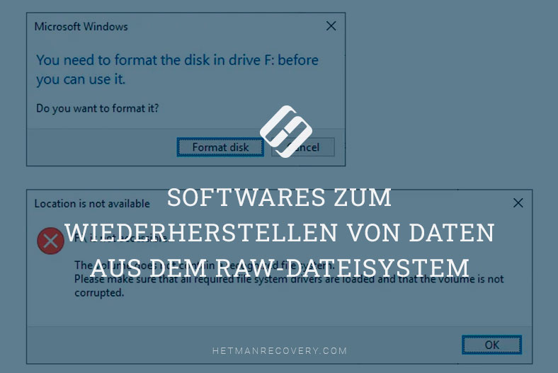 Softwares zum Wiederherstellen von Daten aus dem RAW-Dateisystem