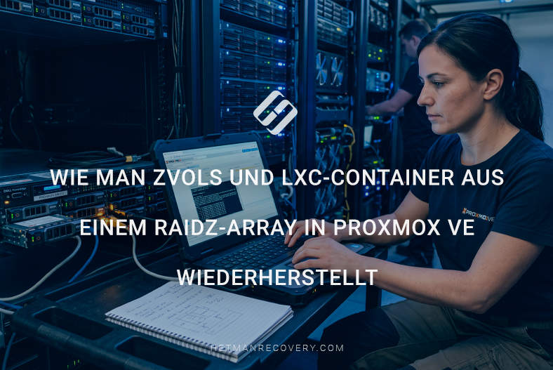 Wie man ZVOLs und LXC-Container aus einem RAIDZ-Array in Proxmox VE wiederherstellt Wie man ZVOLs und LXC-Container aus einem RAIDZ-Array in Proxmox VE wiederherstellt