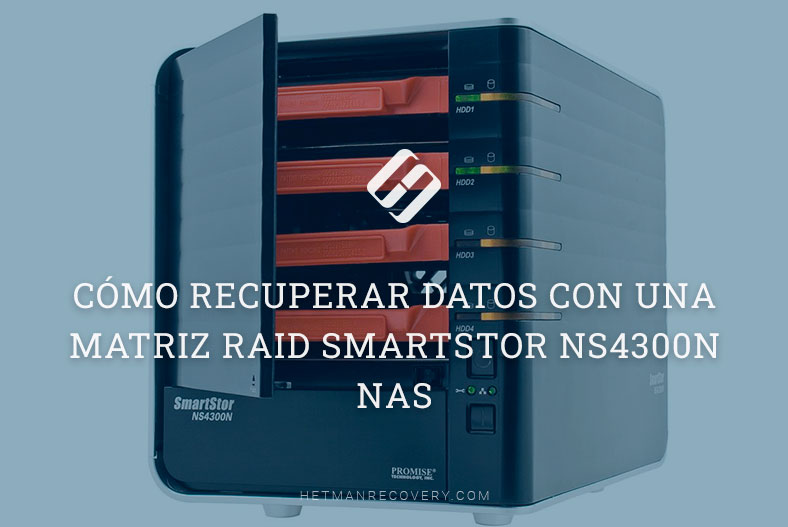 Cómo recuperar datos con una matriz RAID SmartStor NS4300N NAS