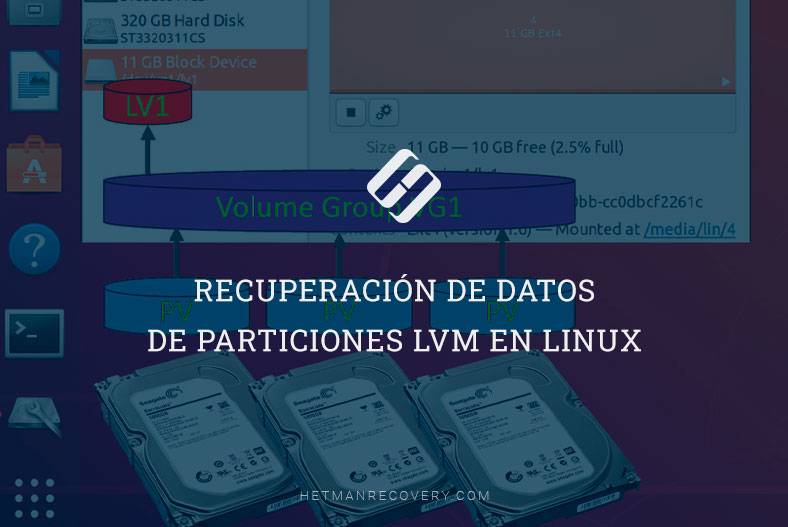Recuperación de datos de particiones LVM en Linux