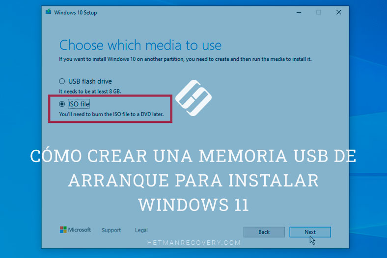 Cómo crear una memoria USB de arranque para instalar Windows 11