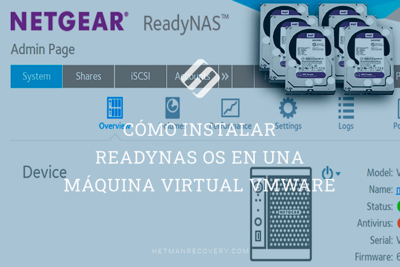 Cómo instalar ReadyNAS OS en una máquina virtual VMware