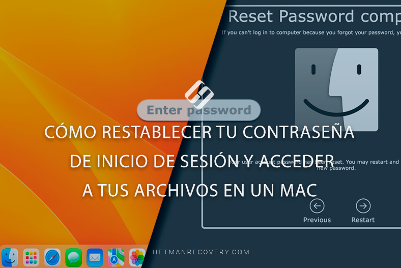 Cómo restablecer tu contraseña de inicio de sesión y acceder a tus archivos en un Mac