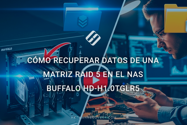 Cómo recuperar datos de una matriz RAID 5 en el NAS Buffalo hd-H1.0TGLR5