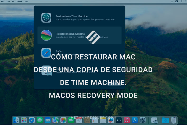 Cómo restaurar Mac desde una copia de seguridad de Time Machine. MacOS Recovery Mode