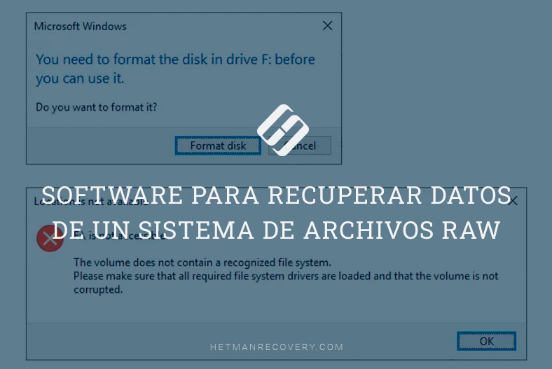 Software para recuperar datos de un sistema de archivos RAW
