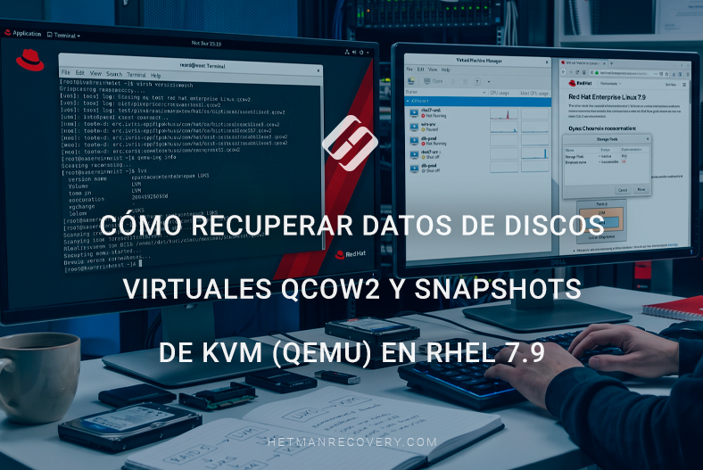 Cómo recuperar datos de discos virtuales QCOW2 y snapshots de KVM (QEMU) en RHEL 7.9
