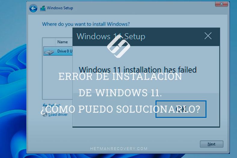 Error de instalación de Windows 11. ¿Cómo puedo solucionarlo?