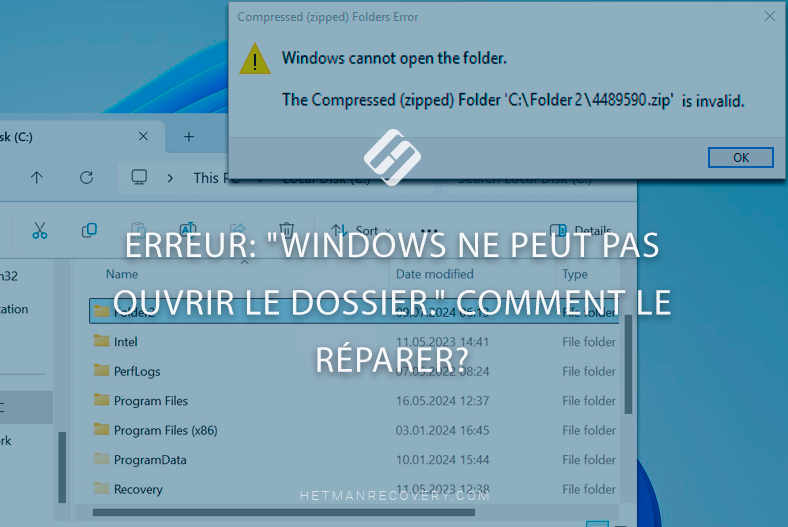 Erreur: “Windows ne peut pas ouvrir le dossier.” Comment le réparer?