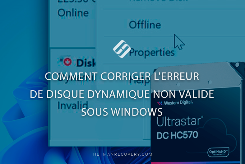 Comment corriger l’erreur de disque dynamique non valide sous Windows