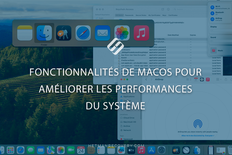 Fonctionnalités de MacOS pour améliorer les performances du système