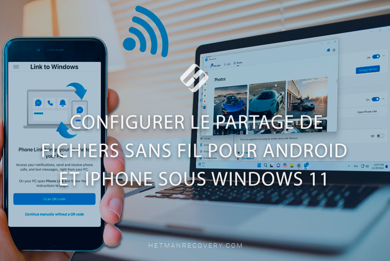 Configurer le partage de fichiers sans fil pour Android et iPhone sous Windows 11