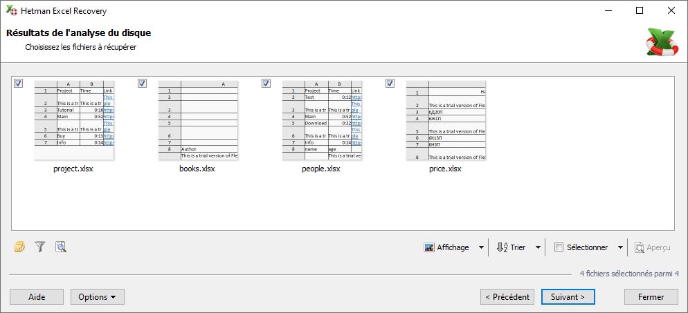 Méthodes pour trouver les fichiers Excel supprimés