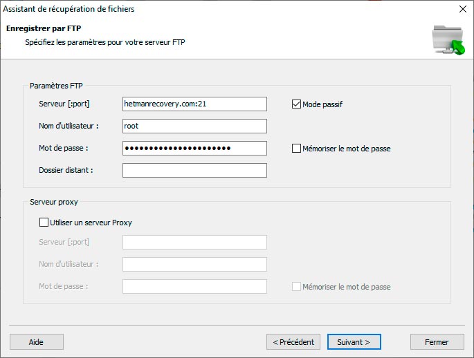 Comment enregistrer les fichiers récupérés sur FTP