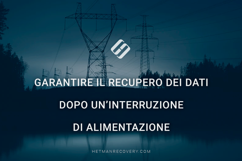 Garantire il recupero dei dati dopo un’interruzione di alimentazione
