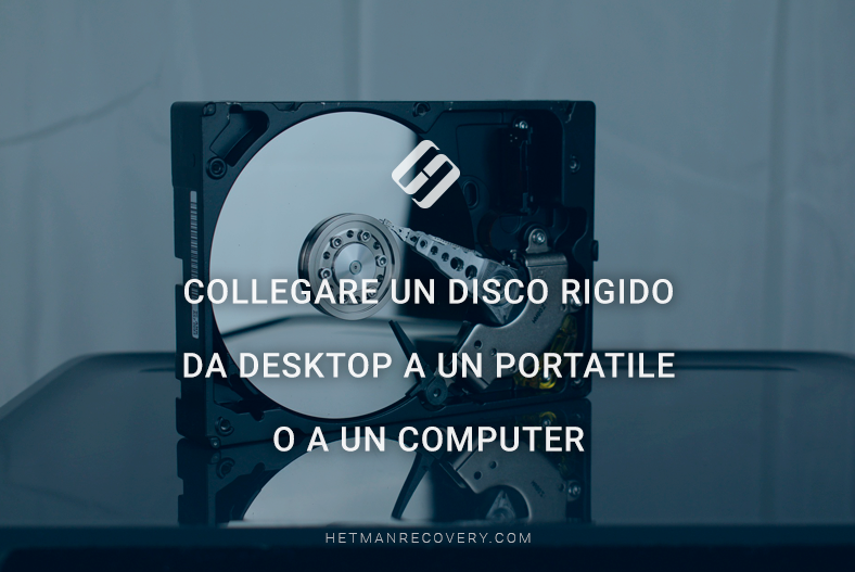 Collegare un disco rigido da desktop a un portatile o a un computer