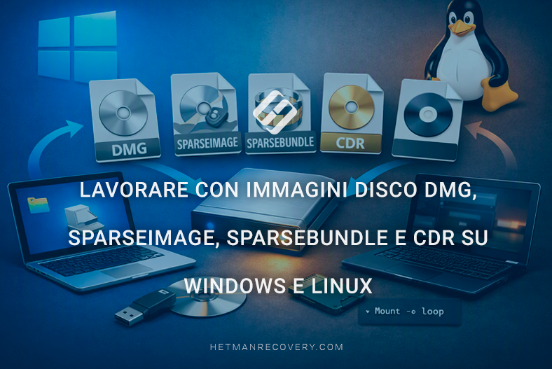 Lavorare con immagini disco DMG, SparseImage, SparseBundle e CDR su Windows e Linux Lavorare con immagini disco DMG, SparseImage, SparseBundle e CDR su Windows e Linux