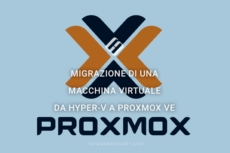 Migrazione di una macchina virtuale da Hyper-V a Proxmox VE Migrazione di una macchina virtuale da Hyper-V a Proxmox VE