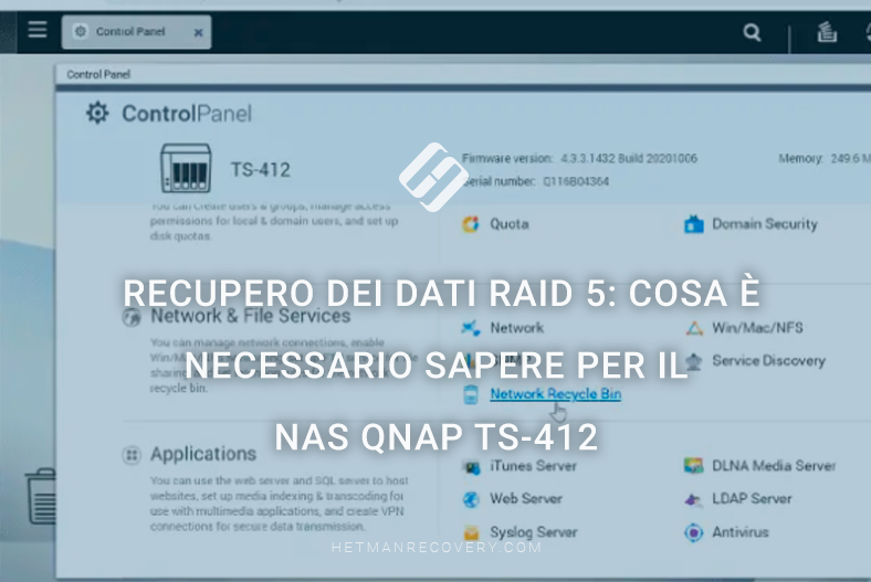 Recupero dei dati RAID 5: cosa è necessario sapere per il NAS QNAP TS-412 Recupero dei dati RAID 5: cosa è necessario sapere per il NAS QNAP TS-412