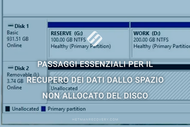 Passaggi essenziali per il recupero dei dati dallo spazio non allocato del disco