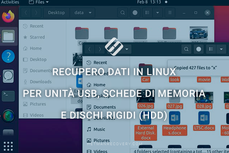 Recupero dati in Linux per unità USB, schede di memoria e dischi rigidi (HDD)